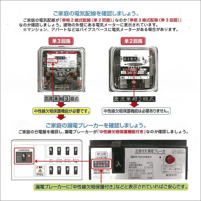 沖縄電気保安協会 » 電気の安全使用ガイド＞付けていますか漏電